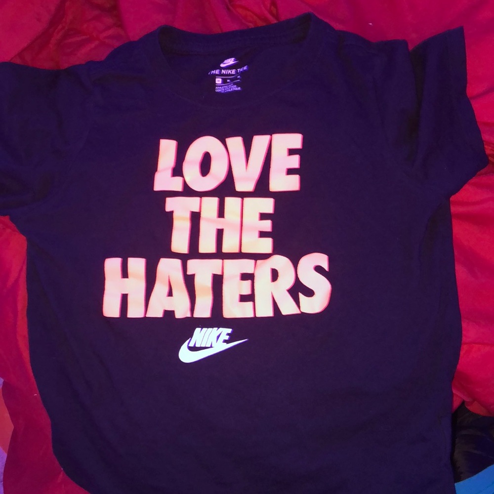 love the haters nike short sleeve